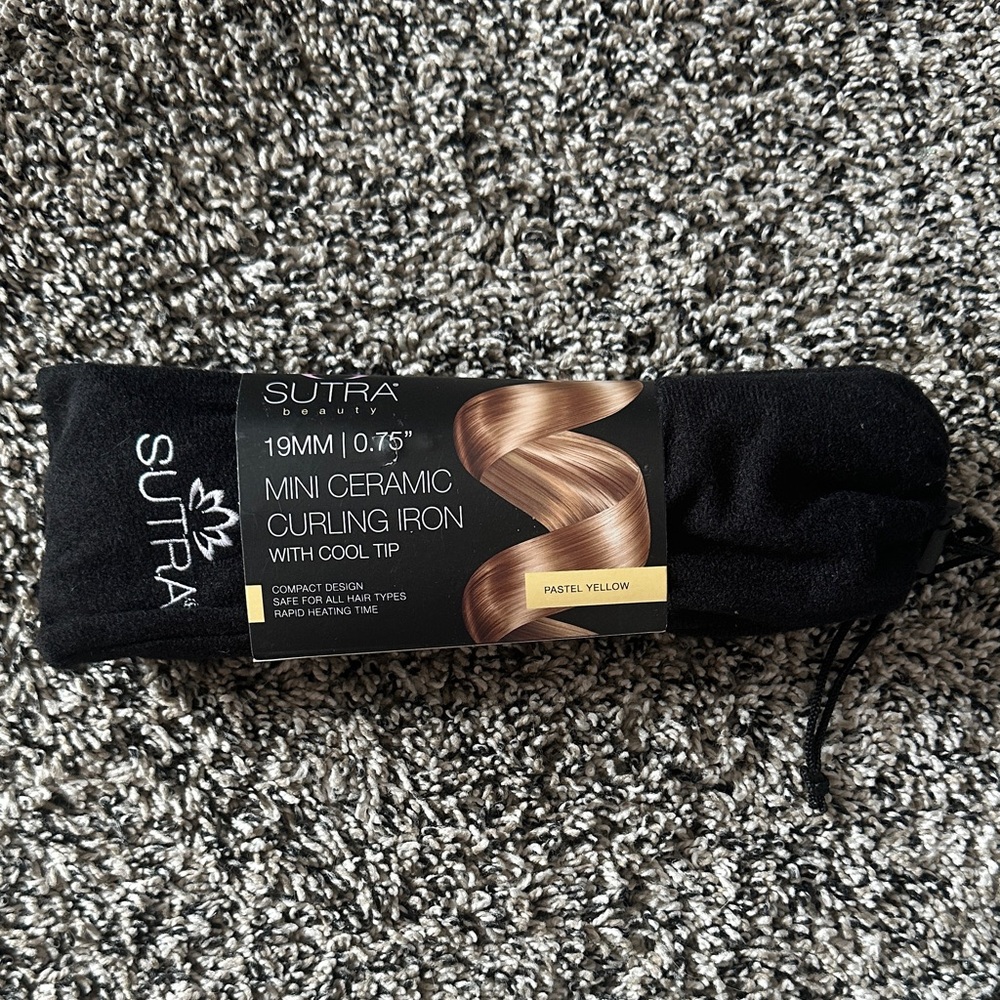 Sutra Mini Ceramic Curling Iron - Black